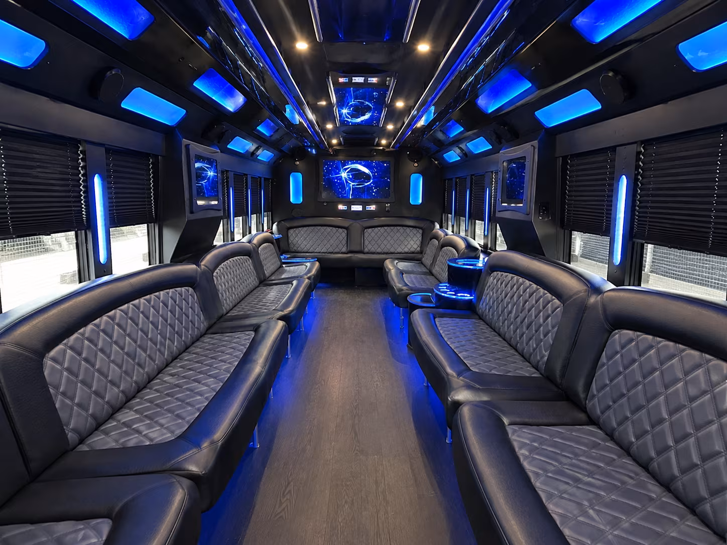 28 Passenger Party Bus Interior