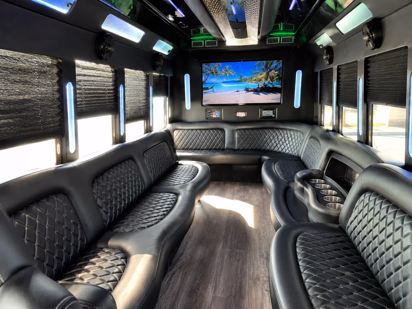 Palm Bay Bachelor & Bachelorette Transportation onboard seating
