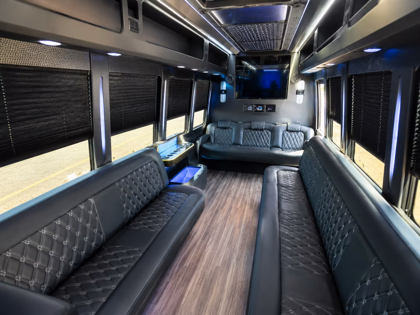 Palm Bay Birthday, Sweet 16, & Quinceañera Transportation party bus exterior