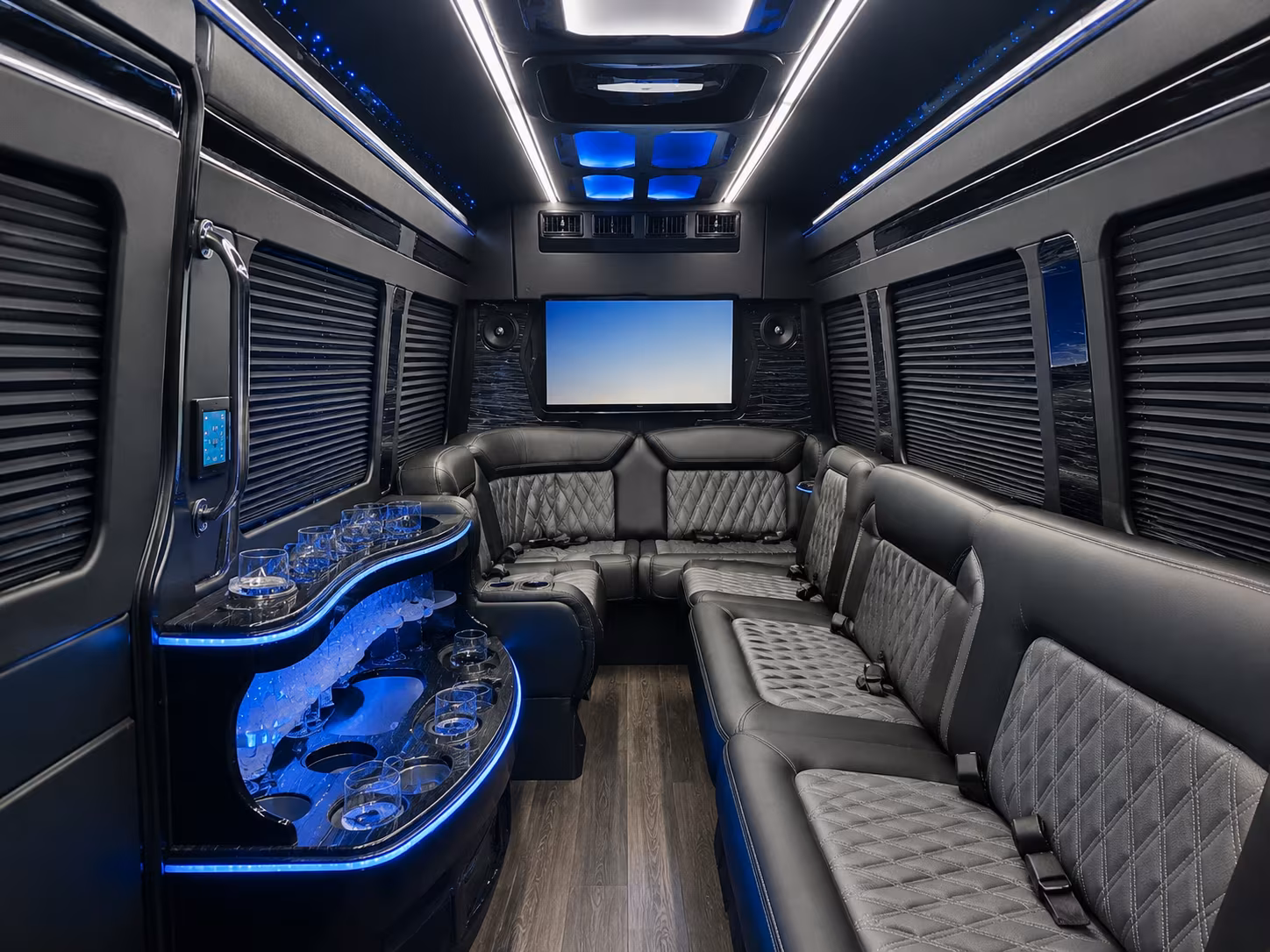 Palm Bay Corporate Transportation party bus exterior