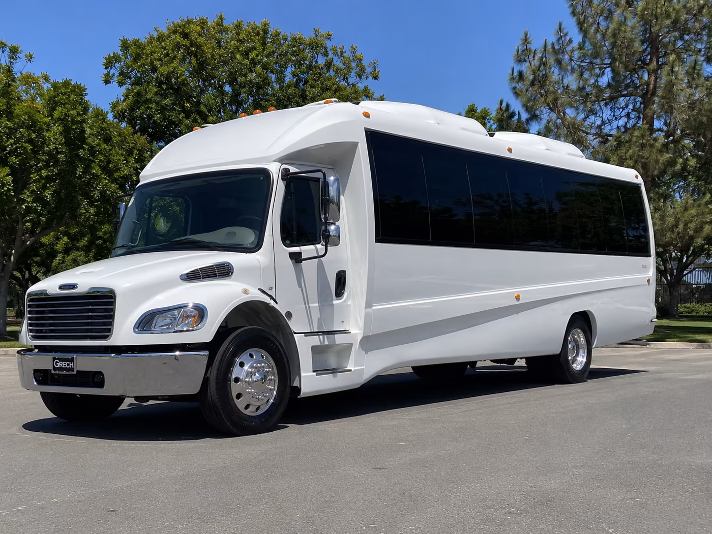 Palm Bay Prom & Homecoming Transportation party bus exterior