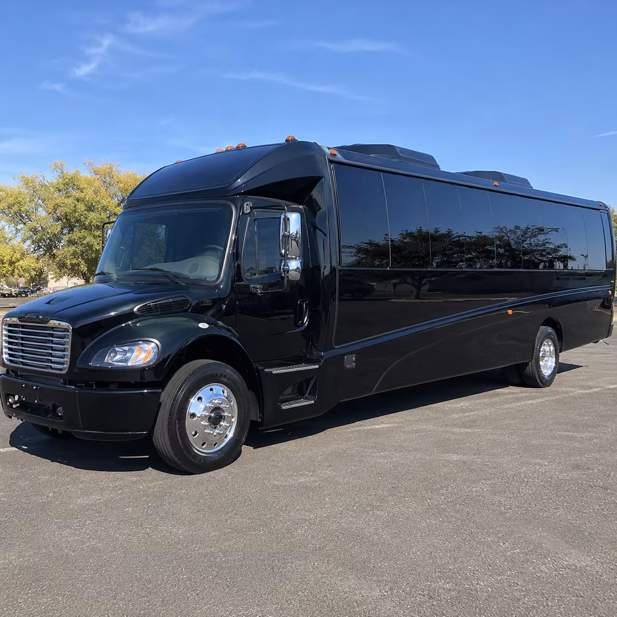 Palm Bay School Event Transportation party bus exterior