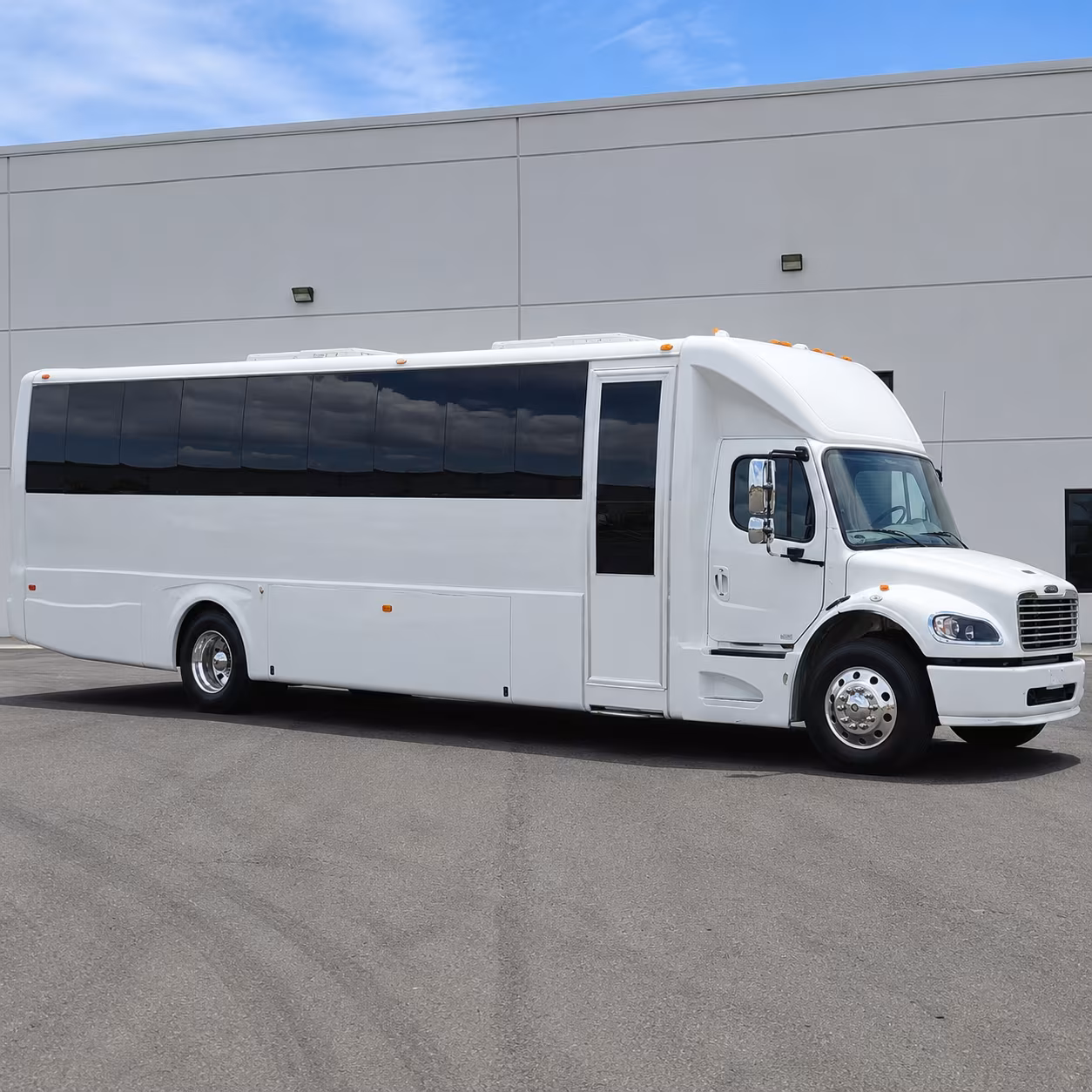 Palm Bay Sporting Event Transportation party bus exterior