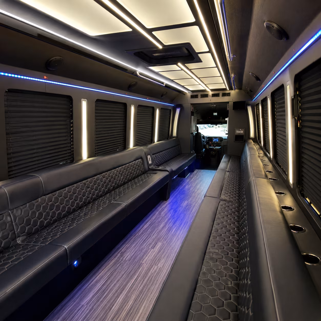 Palm Bay Sporting Event Transportation party bus exterior