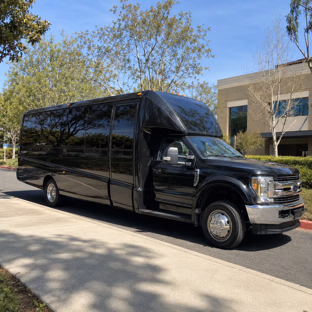 Palm Bay Wedding Transportation party bus exterior