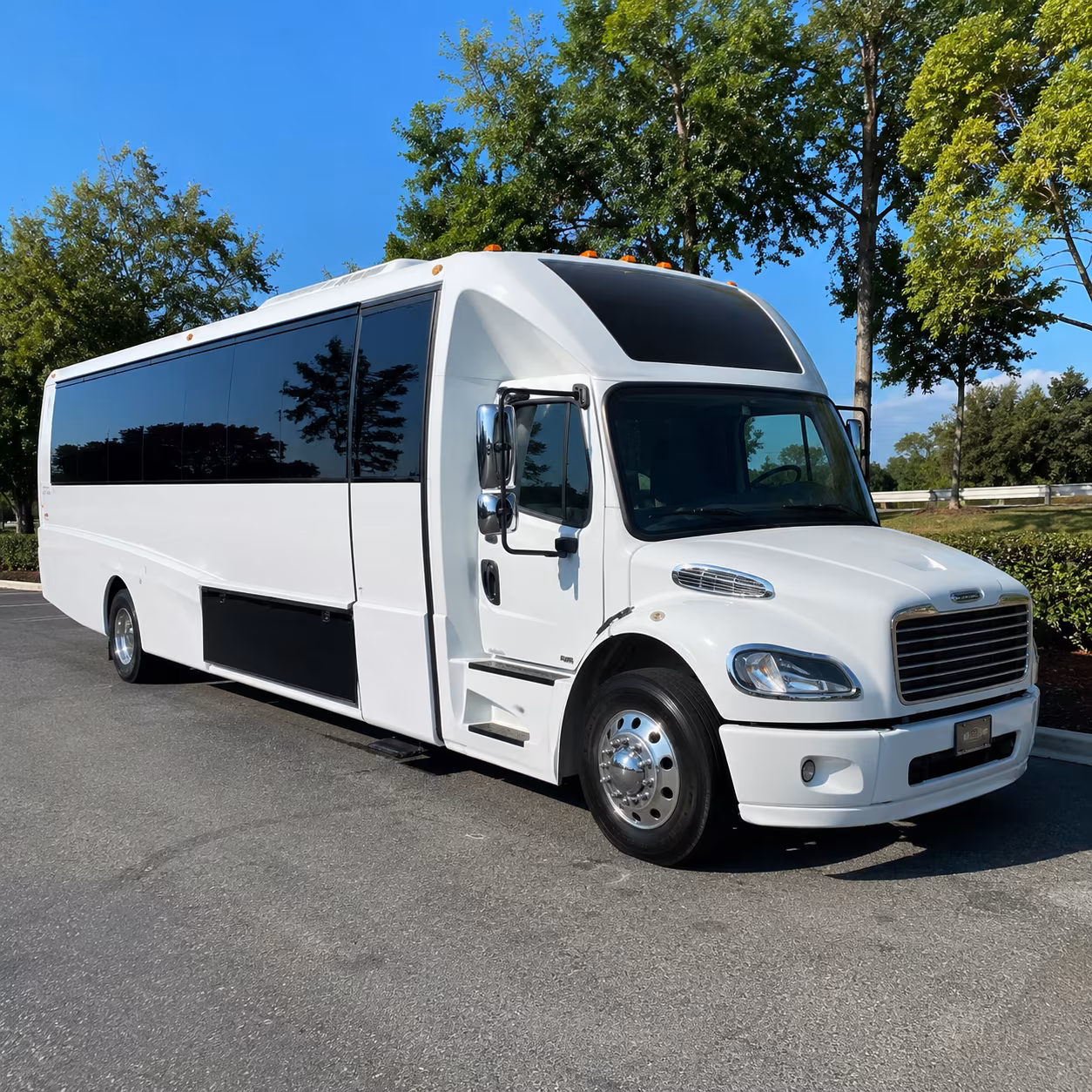 Palm Bay Wedding Transportation party bus exterior