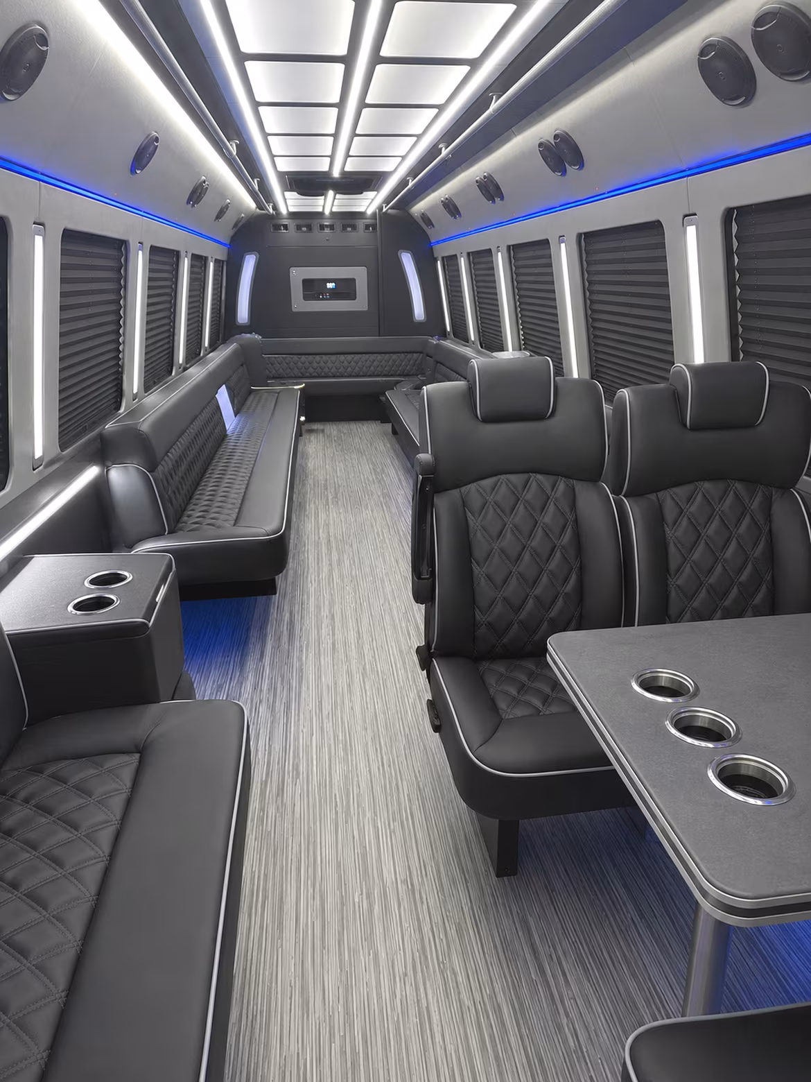 Palm Bay Winery Tour & Pub Crawl Transportation party bus interior