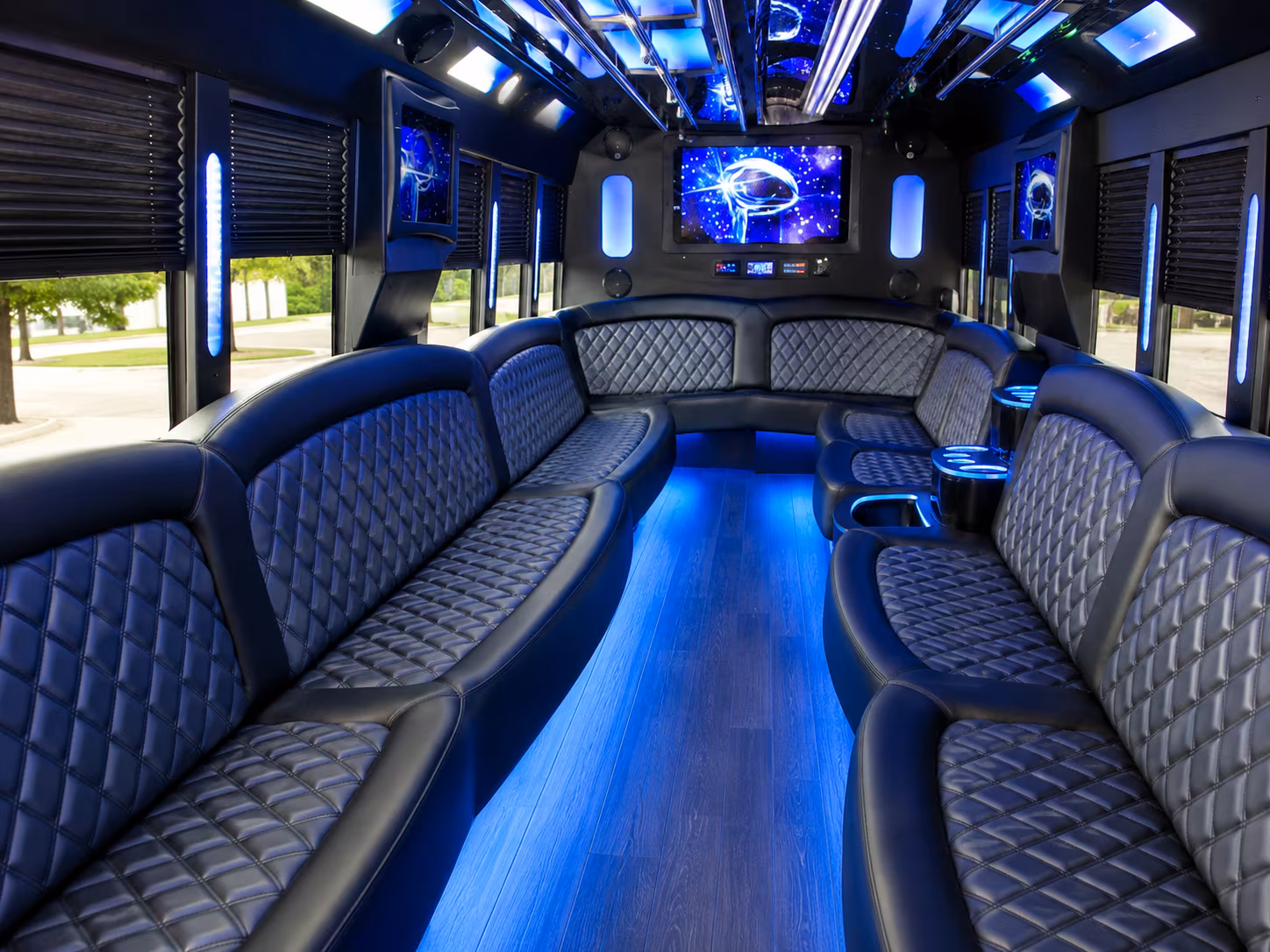 Palm Bay Winery Tour & Pub Crawl Transportation party bus exterior