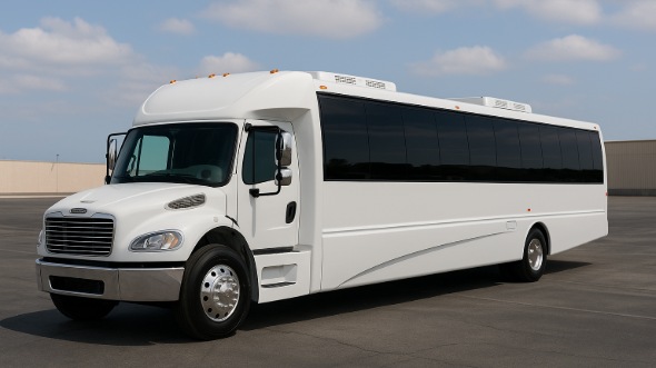 Exterior of Charter Bus Company Boynton Beach's 20 Passenger Party Bus in Boynton Beach