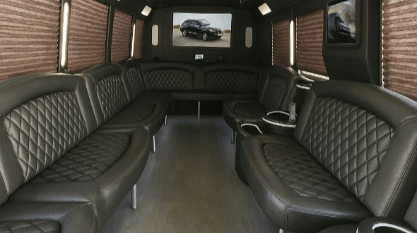Interior of Charter Bus Company Kissimmee's 40 Passenger Party Bus in Kissimmee