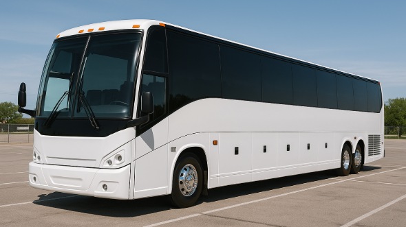 Exterior of Charter Bus Company Palm Bay's 45 Passenger Charter Bus in Palm Bay