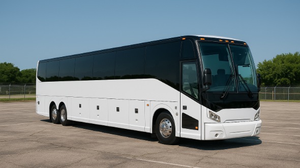 Exterior of Charter Bus Company Deltona's 50 Passenger Party Bus in Deltona