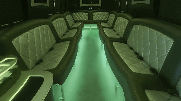 50 passenger party bus interior