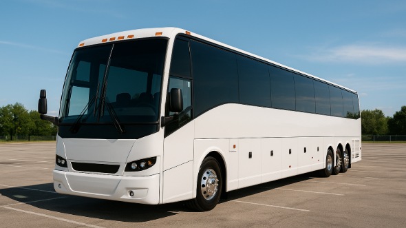 Exterior of Charter Bus Company Palm Bay's ADA Charter Bus in Palm Bay