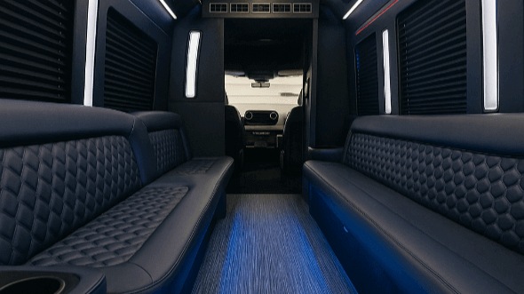palm bay 25 passenger party bus interior